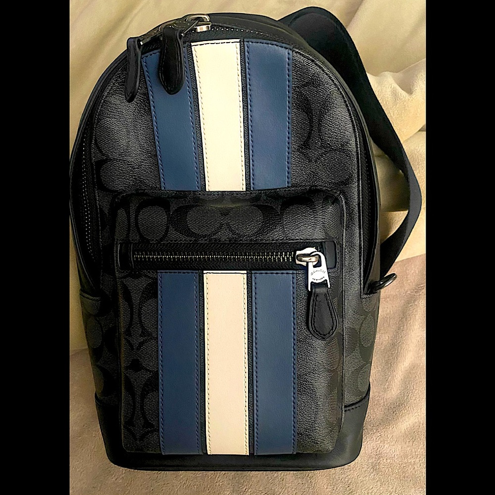 West Pack In Signature Canvas With Varsity Stripe